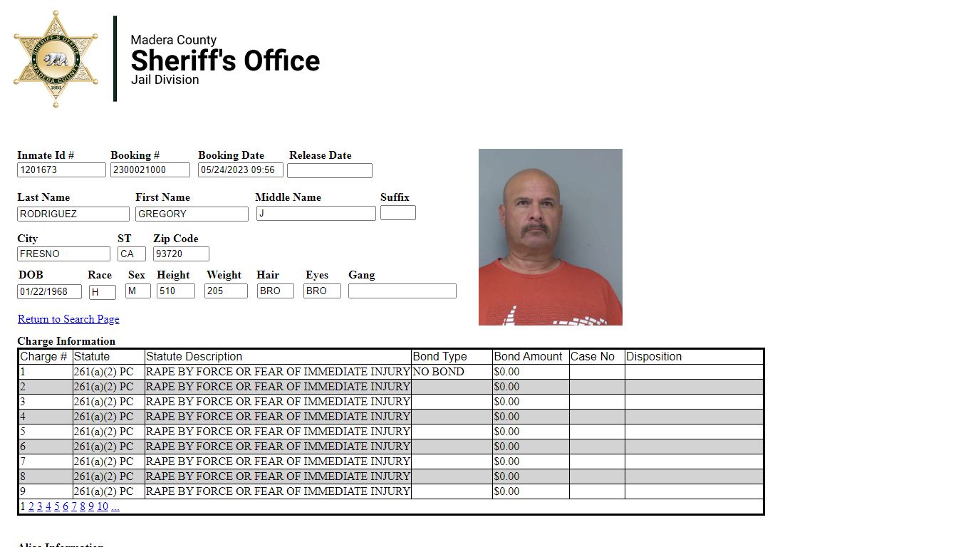 Inmate Information - Madera County, California
